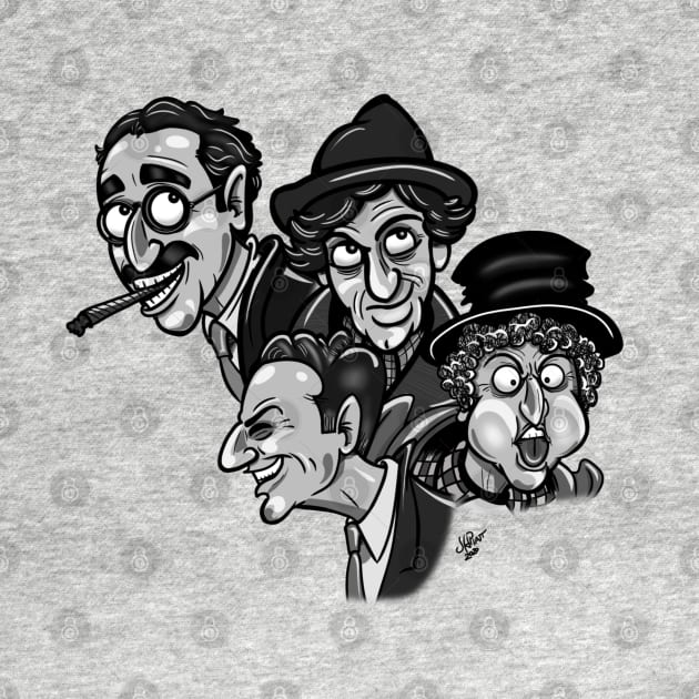 The 4 Marx Brothers by UzzyWorks